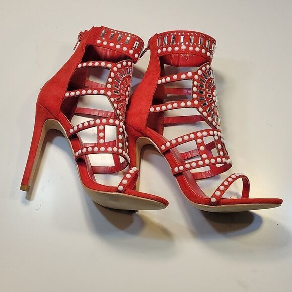 BRAND NEW  MELLY HIGH HEEL STILETTOS GLADIATOR STYLE OPEN TOE SANDAL - Picture 9 of 16